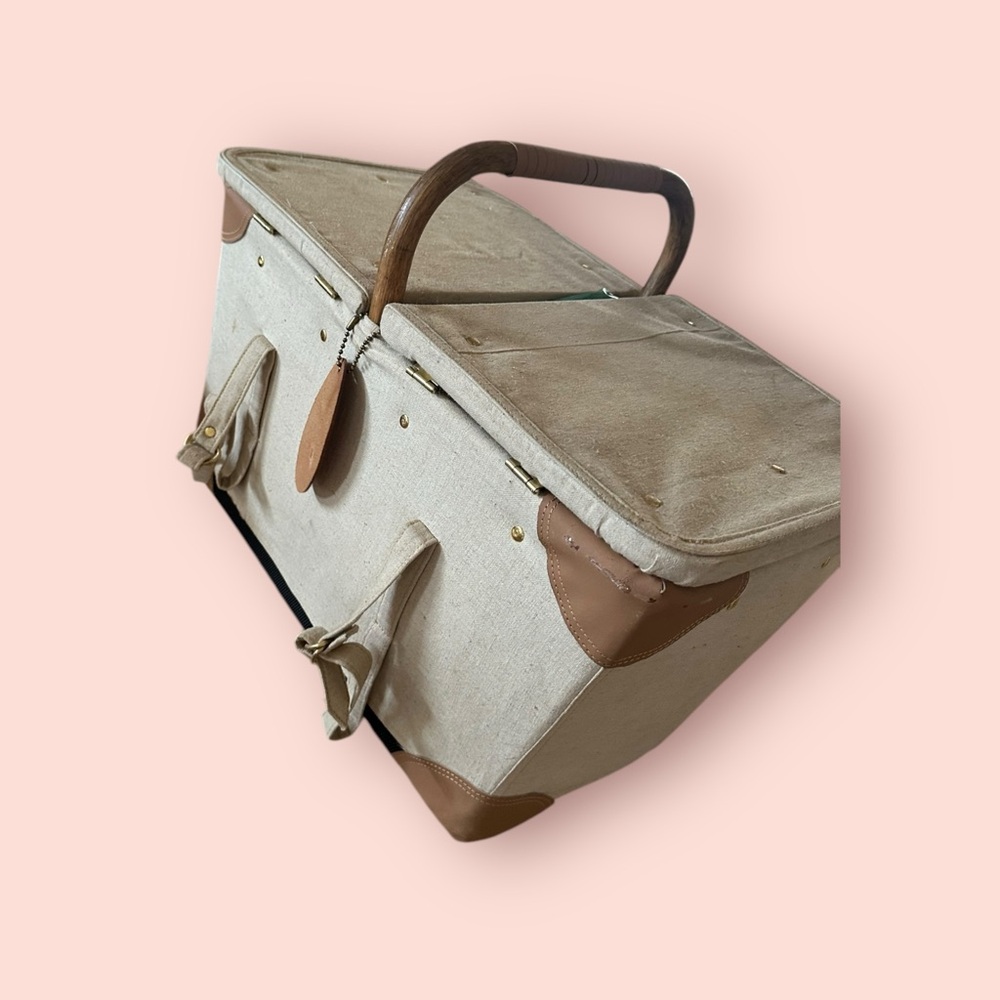 Canvas and Leather Travel Bag , The Wine Library
